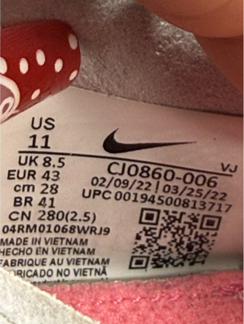 Nike SuperRep Go Gray/Red/Pink Low Top Men's Sneaker CJ0860-006 - Picture 10 of 10